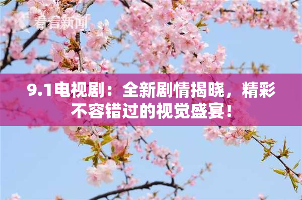 9.1电视剧：全新剧情揭晓，精彩不容错过的视觉盛宴！