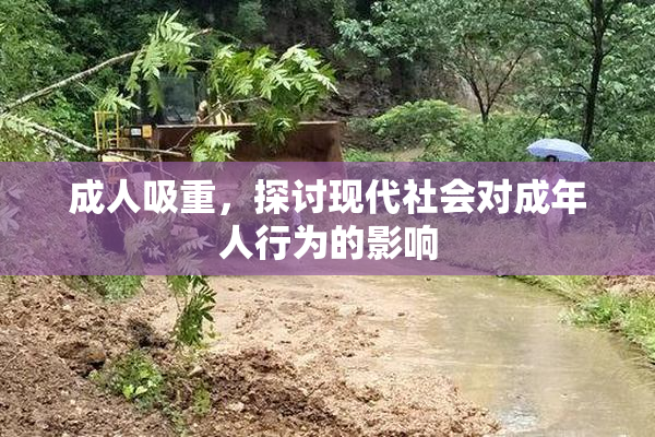 成人吸重，探讨现代社会对成年人行为的影响