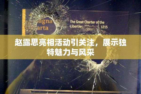 赵露思亮相活动引关注，展示独特魅力与风采