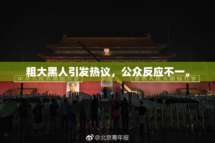 粗大黑人引发热议，公众反应不一。