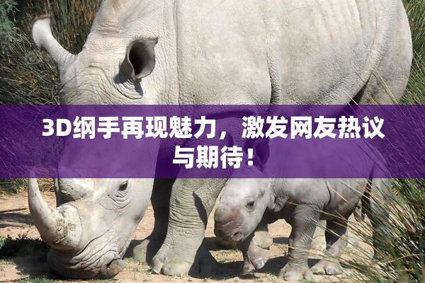3D纲手再现魅力，激发网友热议与期待！