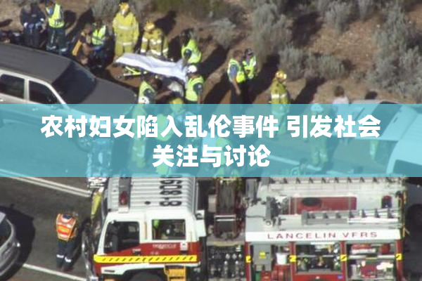 农村妇女陷入乱伦事件 引发社会关注与讨论