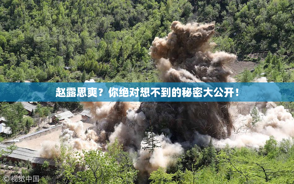赵露思爽？你绝对想不到的秘密大公开！