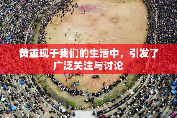 黄重现于我们的生活中，引发了广泛关注与讨论