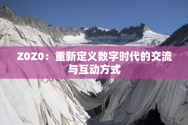 Z0Z0：重新定义数字时代的交流与互动方式