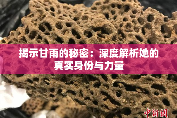 揭示甘雨的秘密：深度解析她的真实身份与力量