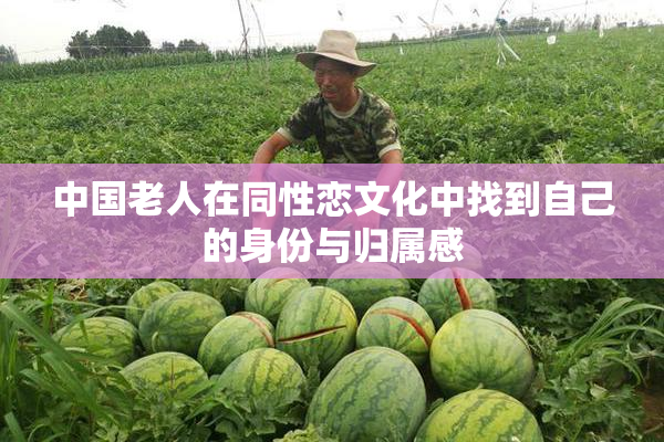 中国老人在同性恋文化中找到自己的身份与归属感