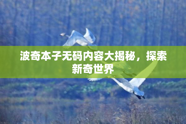 波奇本子无码内容大揭秘，探索新奇世界