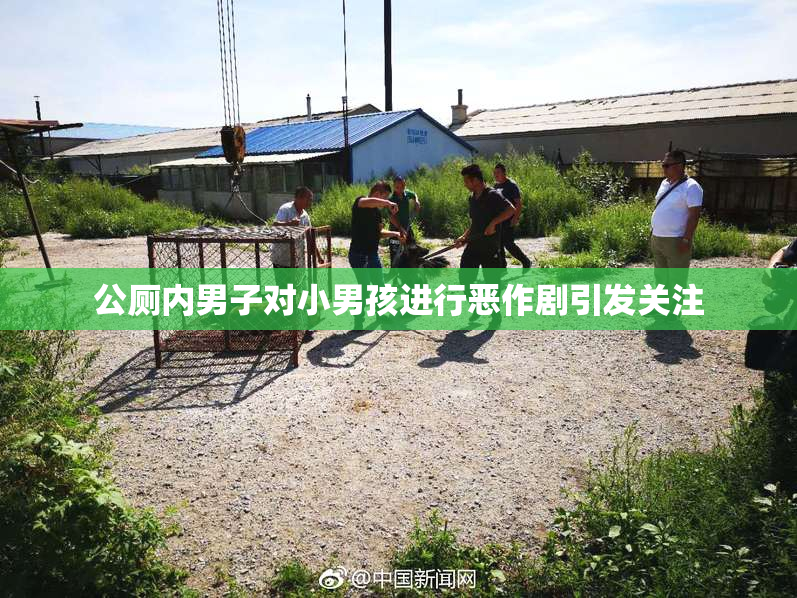 公厕内男子对小男孩进行恶作剧引发关注