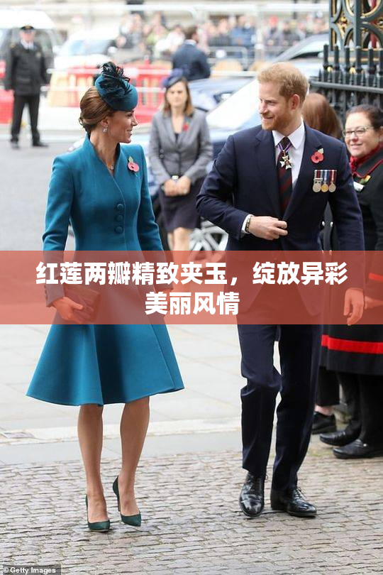 红莲两瓣精致夹玉，绽放异彩美丽风情