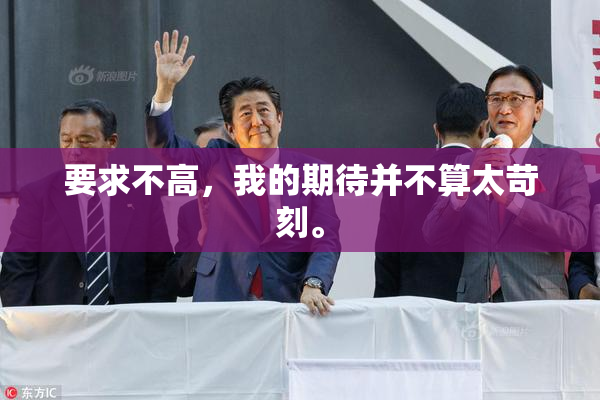 要求不高，我的期待并不算太苛刻。