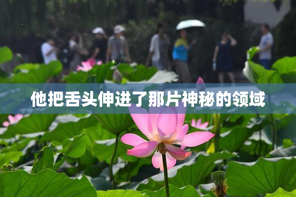 他把舌头伸进了那片神秘的领域