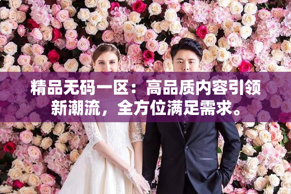 精品无码一区：高品质内容引领新潮流，全方位满足需求。