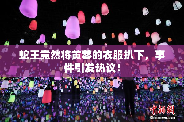 蛇王竟然将黄蓉的衣服扒下，事件引发热议！