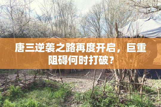 唐三逆袭之路再度开启，巨重阻碍何时打破？