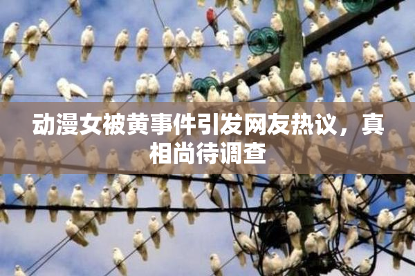 动漫女被黄事件引发网友热议，真相尚待调查