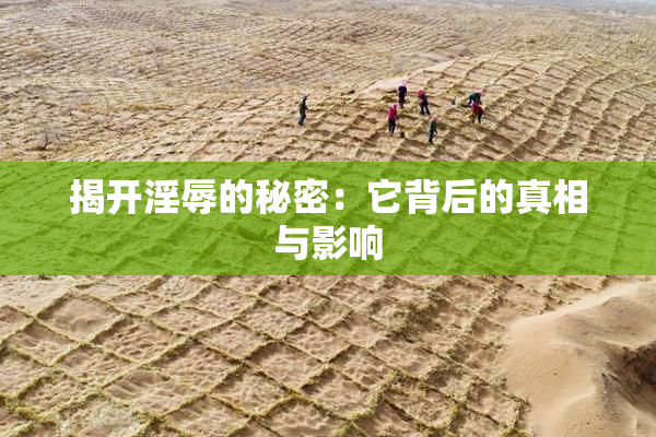 揭开淫辱的秘密：它背后的真相与影响