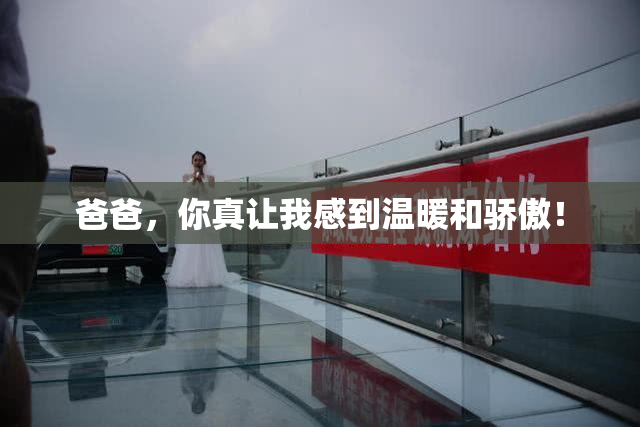 爸爸，你真让我感到温暖和骄傲！