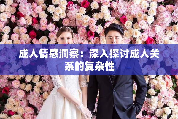 成人情感洞察：深入探讨成人关系的复杂性