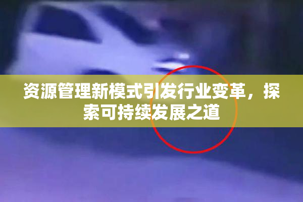 资源管理新模式引发行业变革，探索可持续发展之道