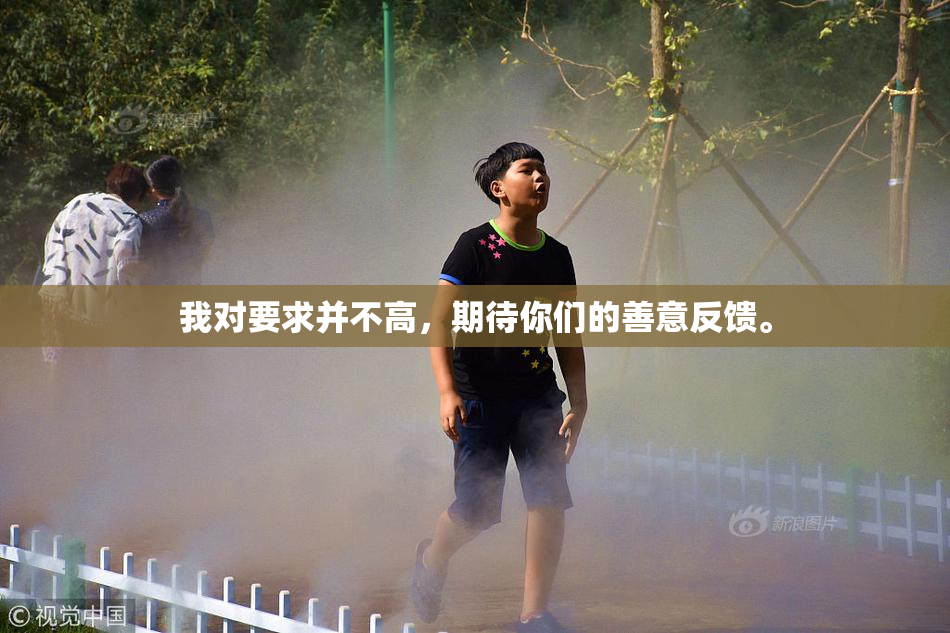 我对要求并不高，期待你们的善意反馈。