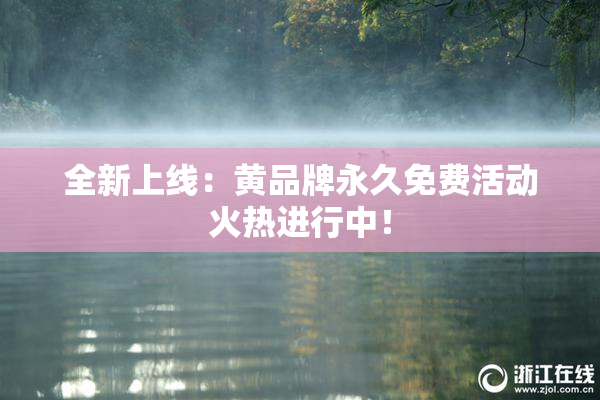 全新上线：黄品牌永久免费活动火热进行中！