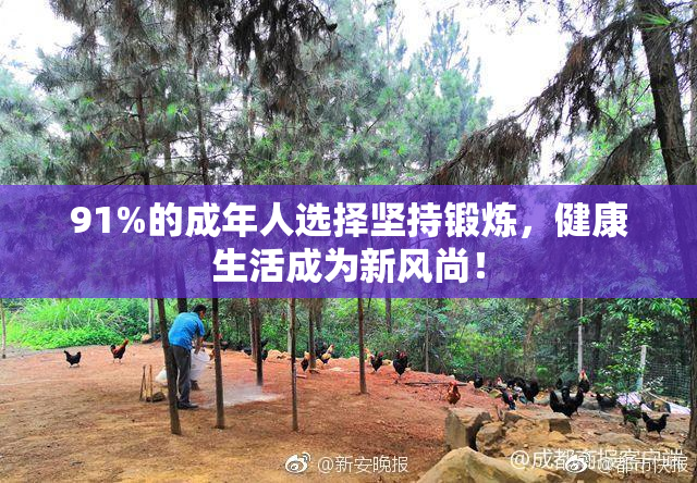 91%的成年人选择坚持锻炼，健康生活成为新风尚！