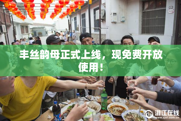 丰丝韵母正式上线，现免费开放使用！