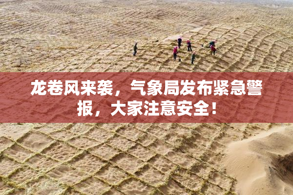龙卷风来袭，气象局发布紧急警报，大家注意安全！