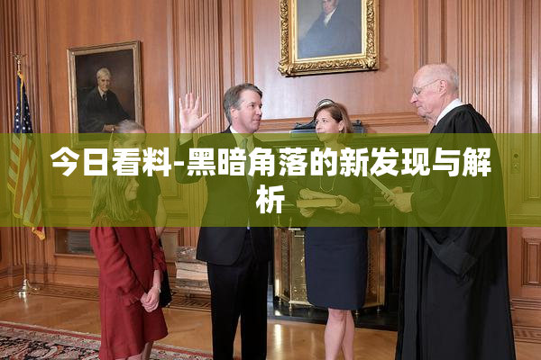 今日看料-黑暗角落的新发现与解析