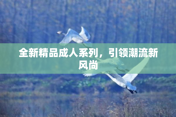 全新精品成人系列，引领潮流新风尚