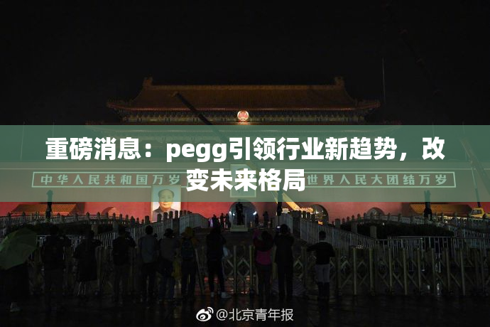 重磅消息：pegg引领行业新趋势，改变未来格局