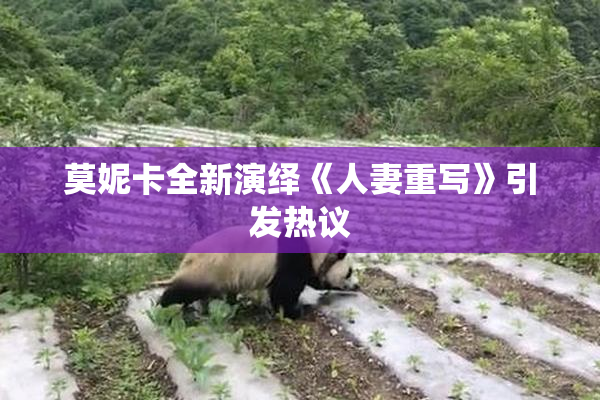 莫妮卡全新演绎《人妻重写》引发热议