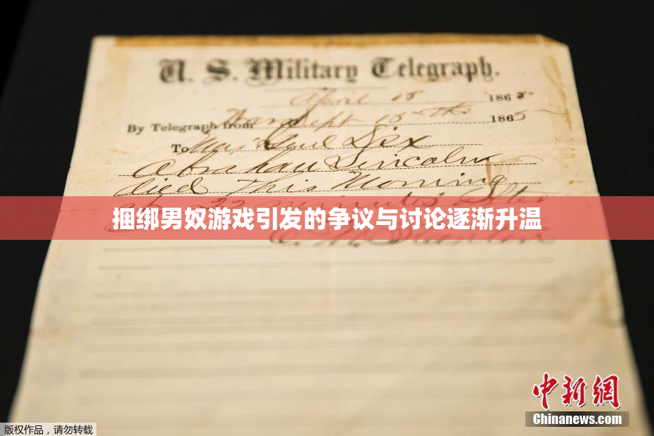 捆绑男奴游戏引发的争议与讨论逐渐升温
