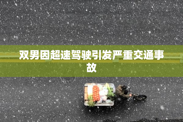 双男因超速驾驶引发严重交通事故