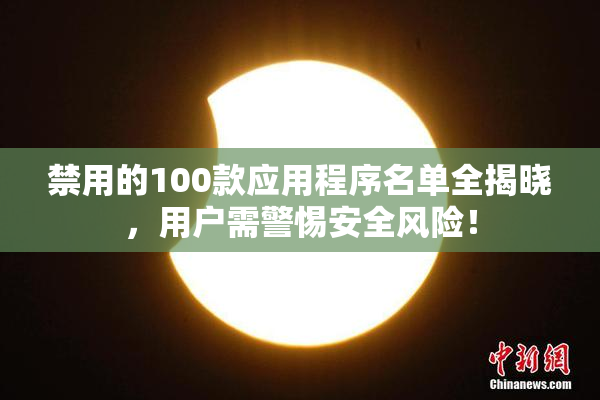 禁用的100款应用程序名单全揭晓，用户需警惕安全风险！