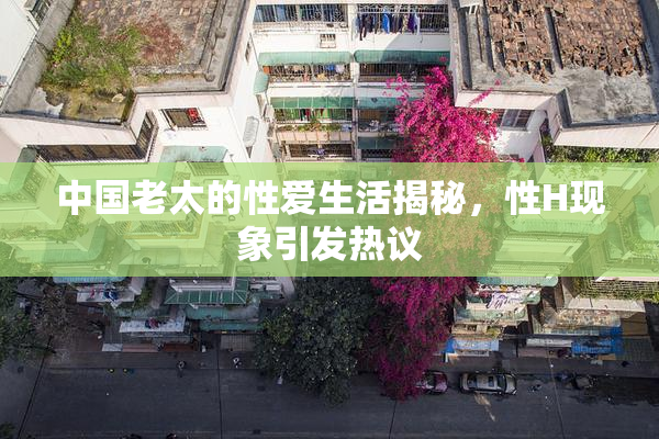 中国老太的性爱生活揭秘，性H现象引发热议