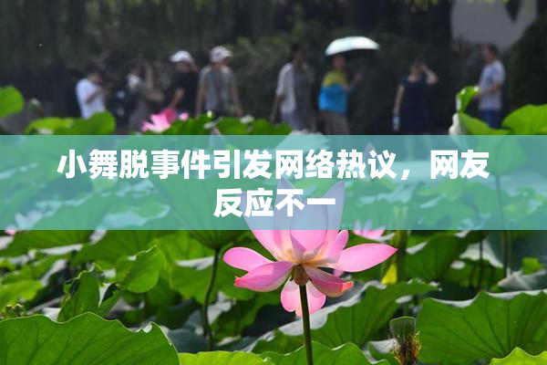 小舞脱事件引发网络热议，网友反应不一