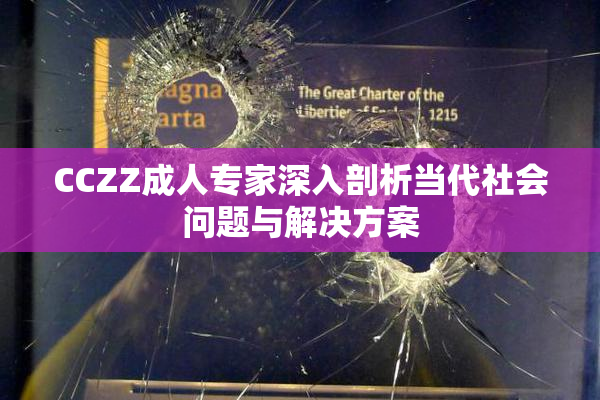 CCZZ成人专家深入剖析当代社会问题与解决方案