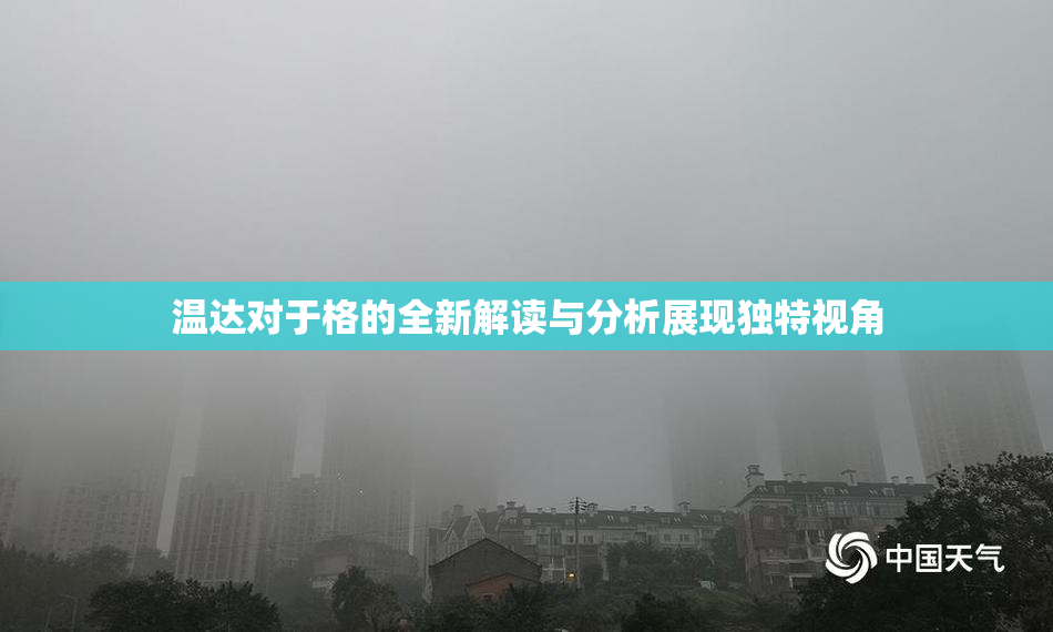 温达对于格的全新解读与分析展现独特视角
