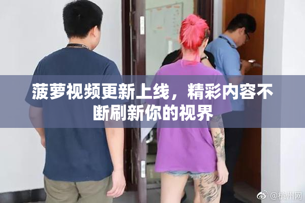 菠萝视频更新上线，精彩内容不断刷新你的视界