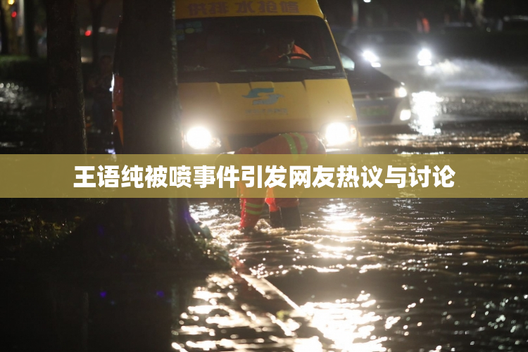 王语纯被喷事件引发网友热议与讨论