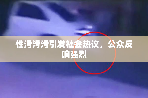 性污污污引发社会热议，公众反响强烈