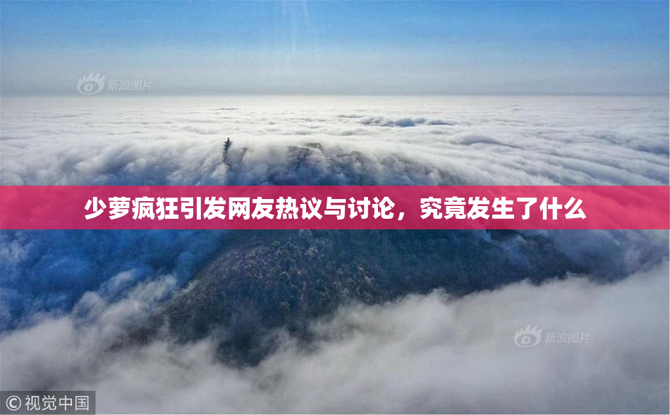 少萝疯狂引发网友热议与讨论，究竟发生了什么