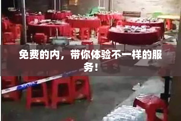免费的内，带你体验不一样的服务！