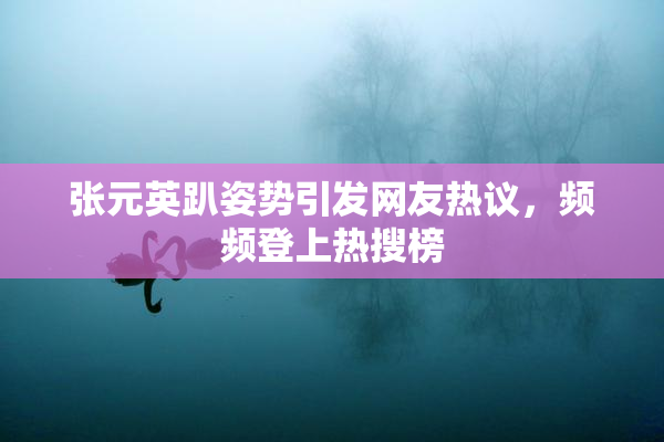 张元英趴姿势引发网友热议，频频登上热搜榜