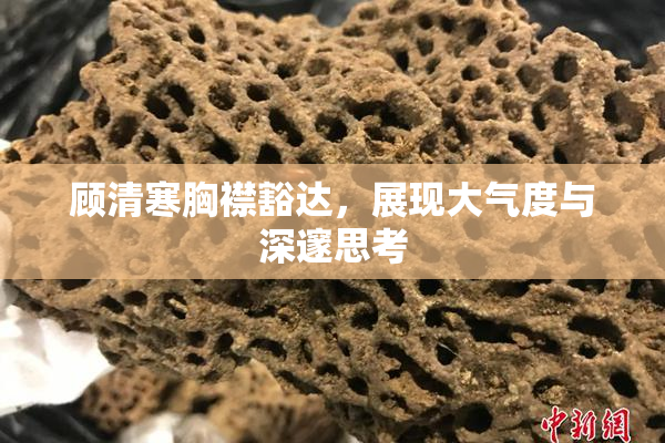 顾清寒胸襟豁达，展现大气度与深邃思考