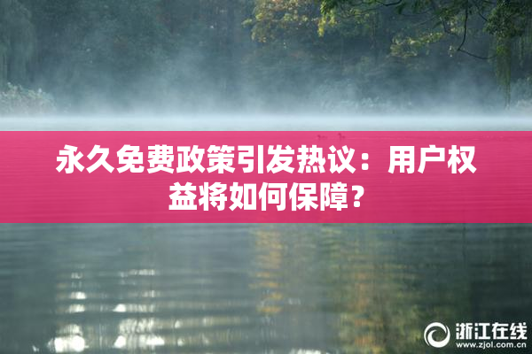 永久免费政策引发热议：用户权益将如何保障？