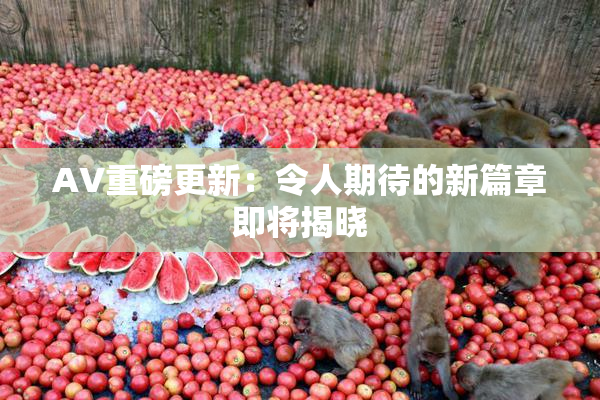 AV重磅更新：令人期待的新篇章即将揭晓