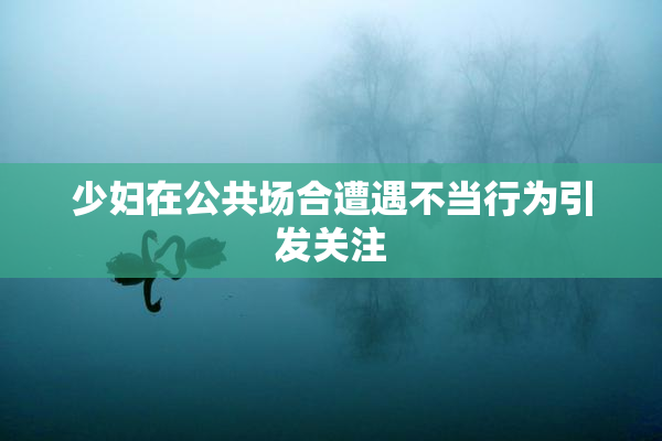 少妇在公共场合遭遇不当行为引发关注